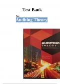 Test Bank For Auditing Theory |2024|