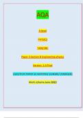 AQA A-level PHYSICS 7408/3BC Paper 3 Section B Engineering physics Version: 1.0 Final *JUN2374083BC01* IB/M/Jun23/E7 7408/3BC// QUESTION PAPER & MARKING SCHEME/ [MERGED] Marl( scheme June 2023
