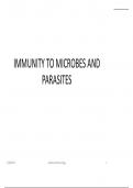 Class notes applied immunology: immune response to bacteria and parasites 