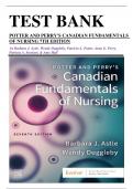 Test Bank for Potter and Perry's Canadian Fundamentals of Nursing, 7th Edition (Astle, 2024), Chapter 1-49 | All Chapters