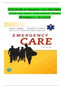 TEST BANK For Emergency Care, 14th Edition by Daniel Limmer, Michael F. O'Keefe, Verified Chapters 1 - 41, Complete Newest Version