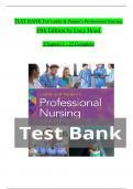 TEST BANK For Leddy & Pepper’s Professional Nursing, 10th Edition by Lucy Hood, Verified Chapters 1 - 22, Complete Newest Vers