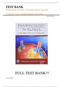 Test Bank For Pharmacology for Nurses: A Pathophysiologic Approach 6th Edition by Michael Adams, Norman Holland, Carol Urban||ISBN NO:10,0135218330||ISBN NO:13,978-0135218334||All Chapters||Latest Update||A+, Guide.