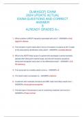 DLM(ASCP) EXAM 2024 UPDATE ACTUAL EXAM QUESTIONS AND CORRECT ANSWERS ALREADY GRADED A+