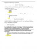 CHEM 120 Week 5 Concepts- Redox and Organic Chemistry