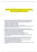  Peds & OB HESI questions and answers 100% guaranteed success.