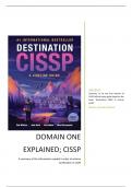 CISSP & CISM - Summary of domain 1: 'Security and Risk Management' 