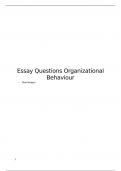 Organizational Behaviour Short together with long summary and practice material