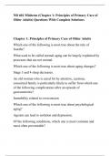 NR 601 Midterm (Chapter 1: Principles of Primary Care of Older Adults) Questions With Complete Solutions