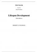 Test Bank For Lifespan Development A Topical Approach 5th Edition By Robert Feldman (All Chapters, 100% Original Verified, A+ Grade)