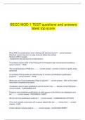   BECC MOD 1 TEST questions and answers latest top score.