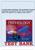 Test Bank For Rubin's Pathology: Clinicopathologic Foundations  of Medicine 7th Edition by David S. Strayer, Emmanuel Rubin | All Chapters1-34 | Complete Latest Guide A+.