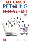 All Cases For Retailing Management, 11th Edition By Michael Levy, Barton Weitz and Dhruv Grewal