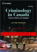 Enhanced Instructor Manual for Siegel/McCormick, 2024, 9781774747827; Chapter 1: Crime and Criminology