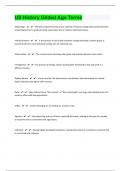 US History Gilded Age Terms 30 Practice Questions With Correct Answers |download to score A+