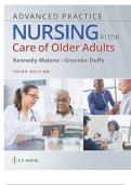 Test Bank For Advanced Practice Nursing in the Care of Older Adults Third Edition by Evelyn G. Kennedy-Malone Duffy | All Chapters Included | Latest Complete Guide A+.