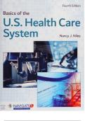 Basics of the U.S. Health Care System by Nancy J. Niles 4th ed. 