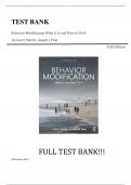 Test Bank For Behavior Modification What It Is and How to Do It 11th Edition by Garry Martin, Joseph J. Pear||ISBN NO:10,081536654X||ISBN NO:13,978-0815366546||All Chapters||Complete Guide A+