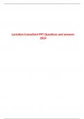 Lactation Consultant PPT Questions and answers 2024