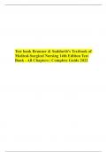 Test bank Brunner & Suddarth's Textbook of Medical-Surgical Nursing 14th Edition Test Bank - All Chapters | Complete Guide 2022