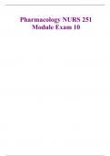 Pharmacology NURS 251 Module 10 Exam portage learning/Geneva College/ABC nursing