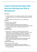 Large-for-Gestational Age (LGA) Newborn Nursing Care Plan & Management