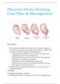 Placenta Previa Nursing Care Plan