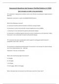 Vancomycin Questions And Answers (Verified Solution A+) 2024 (Just concepts no math or key parameters)