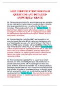 AHIP CERTIFICATION 2024 EXAM QUESTIONS AND DETAILED ANSWERS| A+ GRADE