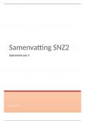 Samenvatting SNZ2