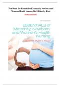 Download Complete Chapters for Essentials of Maternity Newborn and Womens Health Nursing 5th Edition by Ricci