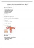 Adaptations and Complications of Pregnancy - Exam 2