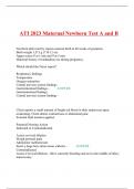 ATI 2023 Maternal Newborn Test A and B