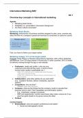 Summary of International Marketing including its papers