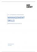 Samenvatting Management skills 