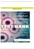 Test Bank for Canadian Fundamentals of Nursing 6th & 7th Edition by Potter  .All chapters (questions & answers) A+ guide.