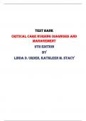 Test Bank for Critical Care Nursing Diagnosis and Management 9th Edition by Linda D. Urden, Kathleen M. Stacy |All Chapters,  2024|