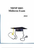 NRNP 6665 Midterm Exam 2024 Walden University | REAL NRNP 6665 Week 6 Midterm Exam: Walden University | 100% Correct Q & A