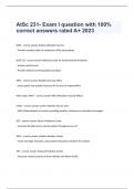 AtSc 231- Exam I question and answers already passed 2024