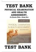 Test Bank - Physical Examination and Health Assessment - Canadian 3rd Edition, Carolyn Jarvis | All Chapters |Chapter 1-31  Jarvis Physical Examination and Health Assessment - Canadian 3rd Edition (Jarvis) Test Bank