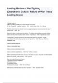 Leading Marines - War Fighting (Operational Culture/ Nature of War/ Troop Leading Steps)