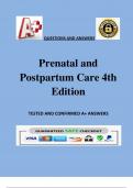 Prenatal and Postpartum Care 4th Edition