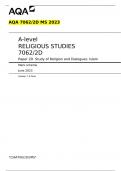 BUNDLE - AQA 2023 QP AS RELIGIOUS STUDIES PAPER 1, 2A, 2B & 2D