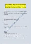 Genitourinary and Reproductive System  Function and Assessment chapter 41 Top  Predicted Questions and Correct Answers