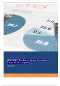 WGU D031 Evidence-Based Innovation Paper 2024 complete