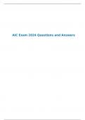AIC Exam 2024 Questions and Answers