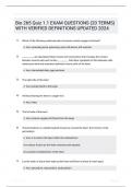 Bio 265 Quiz 11 EXAM QUESTIONS 20 TERMS WITH VERIFIED DEFINITIONS UPDATED 2024
