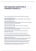 SEP EXAM 2024 QUESTIONS & ANSWERS GRADED A+