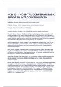 HCB 101 - HOSPITAL CORPSMAN BASIC PROGRAM INTRODUCTION EXAM