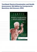 Test Bank Physical Examination and Health Assessment, 9th Edition by CarolynJarvis Questions And Answers 202